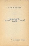 Ten New Impromptu Card Tricks by Charles Thorton Jordan